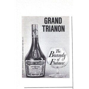 Grand Trianon Brandy of France Advertisement 1970s Vintage Print Ad 9 inch